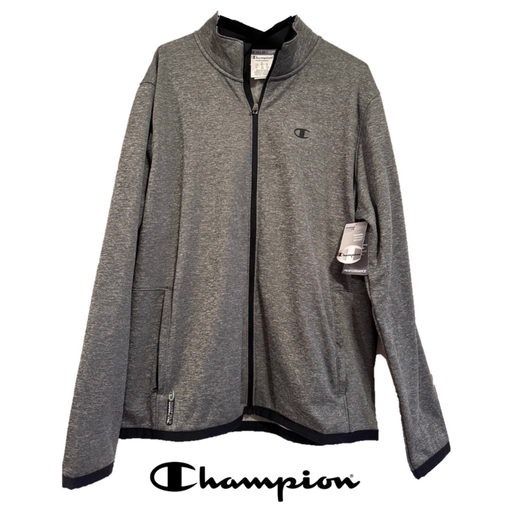 Champion Sweat Athletic Jacket, Full Zip w/Pockets, NEVER WORN w/Tags, Size L
